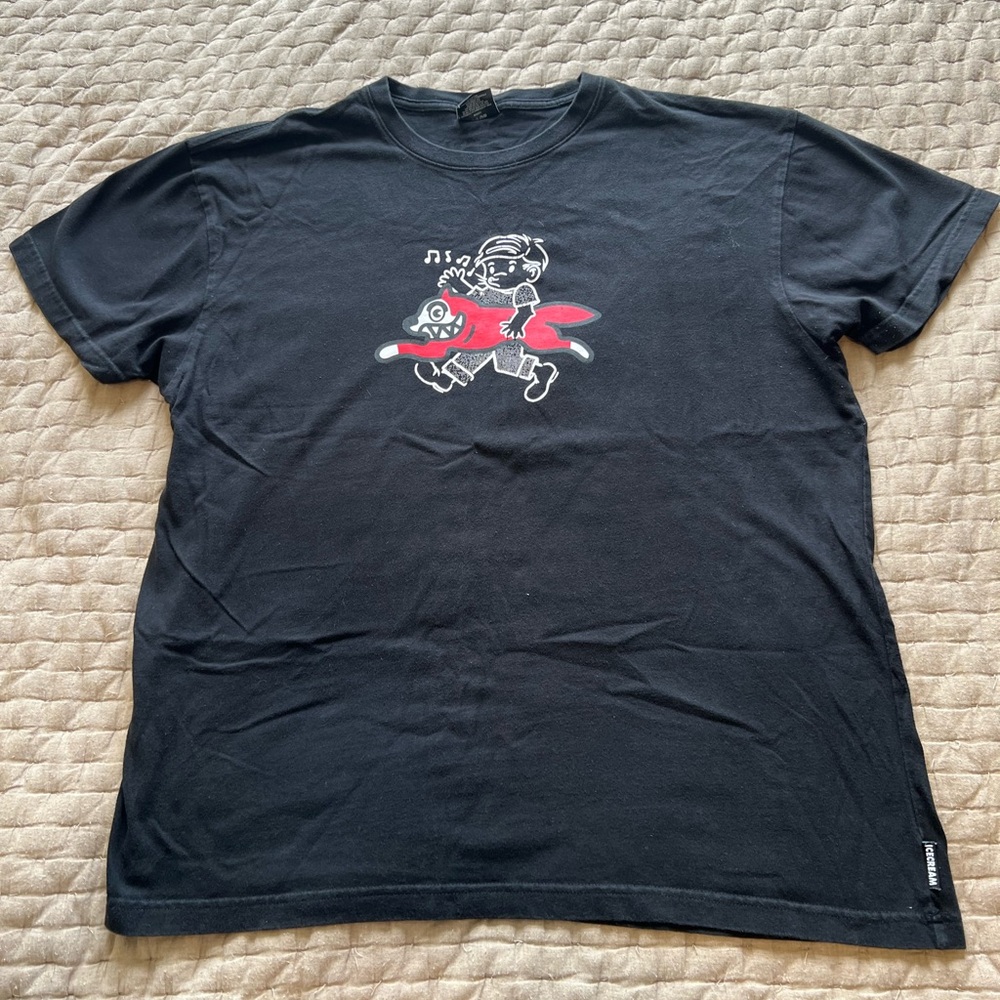 Ice Cream Black Graphic T-Shirt Size 2XL